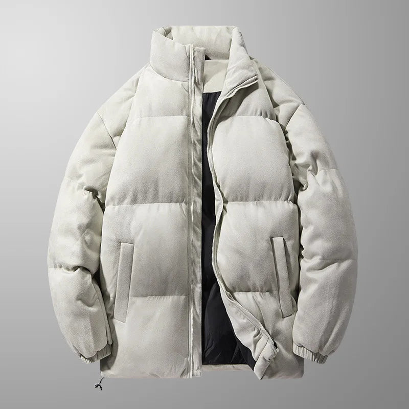 New Winter Men Fashion Stand Collar Casual Down Jackets Winter Coats Quality Male Thicker Warm Parkas Couple Loose Coats 3XL