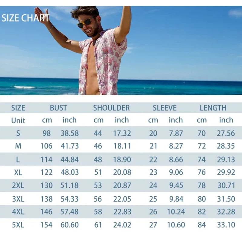 Men's Summer Holiday Suit Retro Textured Printed Border Shirt Short Sleeve Two Piece Breathable Pool - View 3 | SAMAG