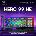 AULA HERO 99 HE Hot-Swappable Magnetic Switch Keyboard 98% Layout 8K Polling 0.05mm RT RGB Neon Lightbox Wired Gaming Keyboard
