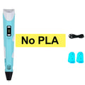 Kids 3D Printing Pen Adjustable Speed LED Display DIY Drawing Pens 3D PLA Filament Christmas Birthday gift for Boys and Girls