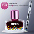 Hero 12 Colors Non-Carbon Ink 40ml Waterproof Quick Dry Fountain Pen Calligraphy Drawing Ink
