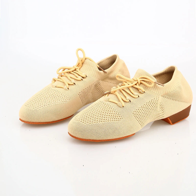 Dance Shoes for Women Jazz Salsa Ballroom Dancing Shoes Mesh Casual Flat Sprots Shoe Ladies Girls Modern Yoga Sneakers 34-42