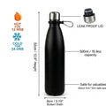 750ml Upgraded Diversion Water Bottle Stainless Steel Hidden Safe Secret Stash with Carabiner for Cash Keys - View 6 | SAMAG