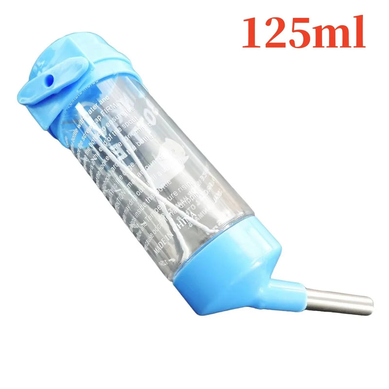 125ml Hamster Drinker Water Bottle No Drip Small Animal Water Dispenser Hanging Hamster Drinker For Guinea Pigs Hamsters Bunnies