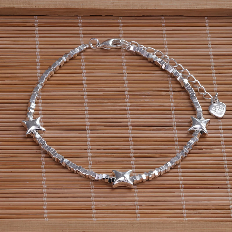VENTFILLE 925 Sterling Silver Zircon Love Heart Bracelet | SAMAG