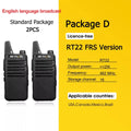 Retevis RT622 Mini Walkie Talkie 2pcs PMR446 Portable Two-way Radio PTT Walkie talkies Communication Radio for Restaurant Hotel