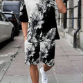 Men's Summer Set Flower T-shirts Clothing for Matching | SAMAG