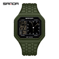 SANDA 6367 New Fashion Electronic Watch Men's 50m Waterproof Night Light Multi Functional Student Trend - Visuel 13 | SAMAG