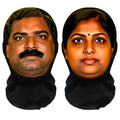 1-2Pcs 3D Party Realistic Mask Headgear, Indian-style Abstract and Funny Cosplay Mask, Essential Equipment for Party