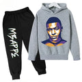 Spring Autumn Children's Hoodie Set Mbappe Print - View 4 | SAMAG