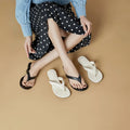 AIYUQI 2026 New Women's Slippers High-Heeled Fashionable Flip-Flops Women Plus Size Summer Round Toe Beach Shoes Girl