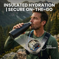 750ml Upgraded Diversion Water Bottle Stainless Steel Hidden Safe Secret Stash with Carabiner for Cash Keys - View 4 | SAMAG