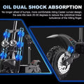 6000W High Power Dual Motor Electric Scooter Aluminum Alloy Folding Frame Off-Road Tire Dual Hydraulic shock Adult E-Scooter