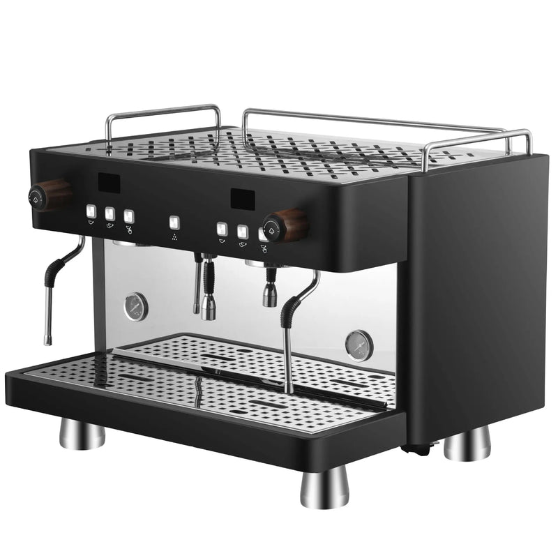 Semi-Automatic Coffee Machine, Large Stainless Steel, Professional, Single Double Espresso, Milk Tea, Coffee Shop Equipment