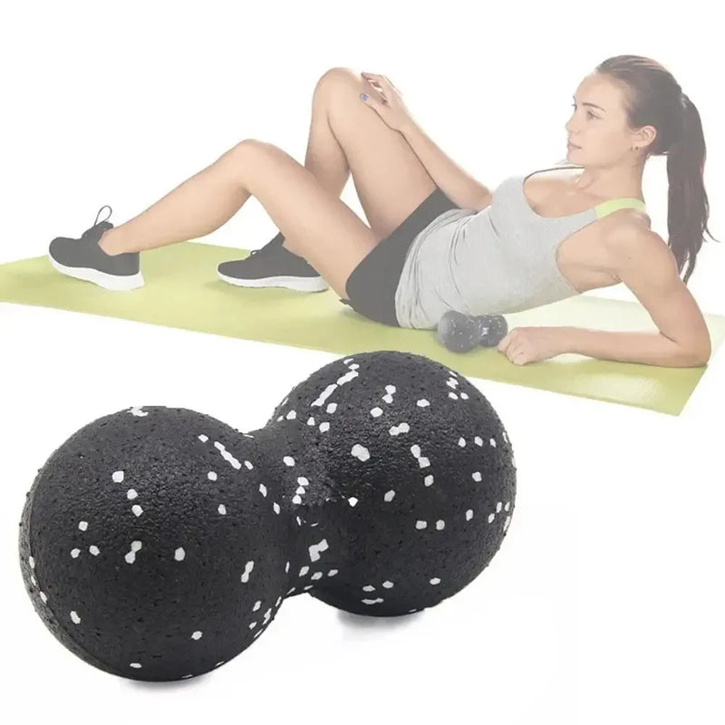Yoga Massage Roller Ball Peanut Double Lacrosse Spiky Fasciitis Balls Back Ball For Plantar Relief Mobility Myofascial Pain