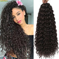 BEWILL GoGo Curl Crochet Hair 14 18 Inches Water Wave Beach Curl Crochet Hair Ombre Synthetic Bohemian Braids Hair Extensions 1B