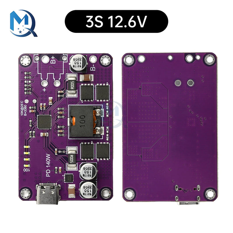 PD3.1 140W High Power Fast Charger Module 3S 4S 5S 6S Type C Interface Li-ion Battery Charger/Discharger Module