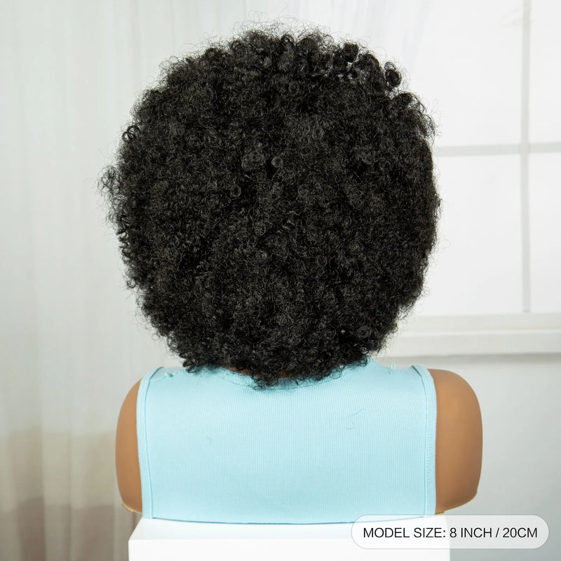 Full Lace Natural Cornrow Braided Wigs 8inch Synthetic Afro Kinky Curly Short Braided Lace Wigs With Baby Hair for Black Women