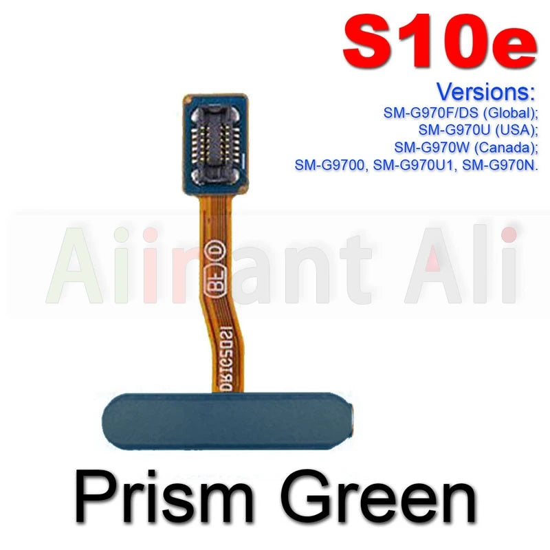 Side / Back Power Button Finger Scanner Fingerprint Sensor Flex Cable For Samsung Galaxy S10E FE G970F G970U