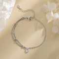 VENTFILLE 925 Sterling Silver Thai Silver Bracelet for Women Vintage Geometric Heart Love Lucky Punk Jewelry 2023 New Dropship