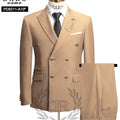 DAROuomo 2026 Men's Slim Fit Formal Business Suit 2Pcs Set - DR8211 (Jacket + Pants) for Work Wear