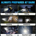 Mini Keychain Flashlight Super Bright Work Light Portable Pocket Torch Rechargeable Outdoor Waterproof Camping Small Key Light