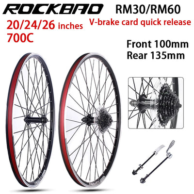 ROCKBAO 20 Inch Bike Wheelset 24 26 Aluminum Alloy | SAMAG