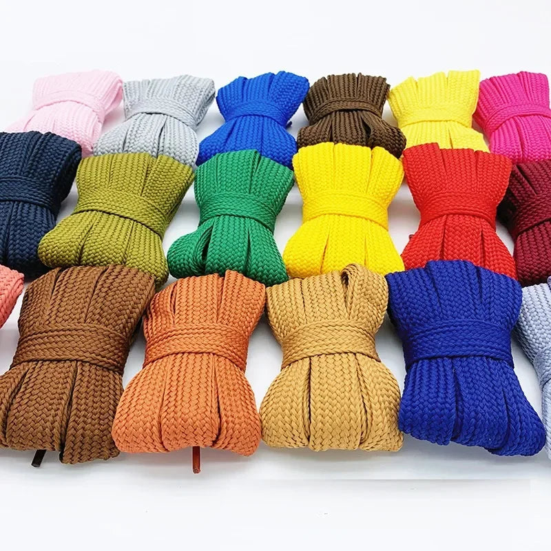 Flat Wide Shoelaces 2cm 1Pair Thick Soft Casual Sneakers Running Sports Shoe Laces 100/120/140/160CM Fashion Shoes Accessories