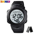 SKMEI 1560 Mens Digital 100M Waterproof Wrist Watch  Men 2 Time 10 Year Battery Alarm Clock reloj hombre Sport Fitness Watches