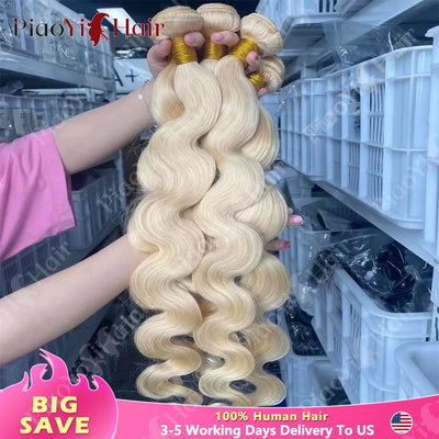 613 Bundles Human Hair 613 Body Wave Bundle 100% Unprocessed 12A Brazilian Virgin Hair Color Human Hair Extensions Top Quality
