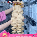 613 Bundles Human Hair 613 Body Wave Bundle 100% Unprocessed 12A Brazilian Virgin Hair Color Human Hair Extensions Top Quality