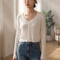 Zjaiss Summer Single - breasted Short Tops Air Conditioner - View 6 | SAMAG