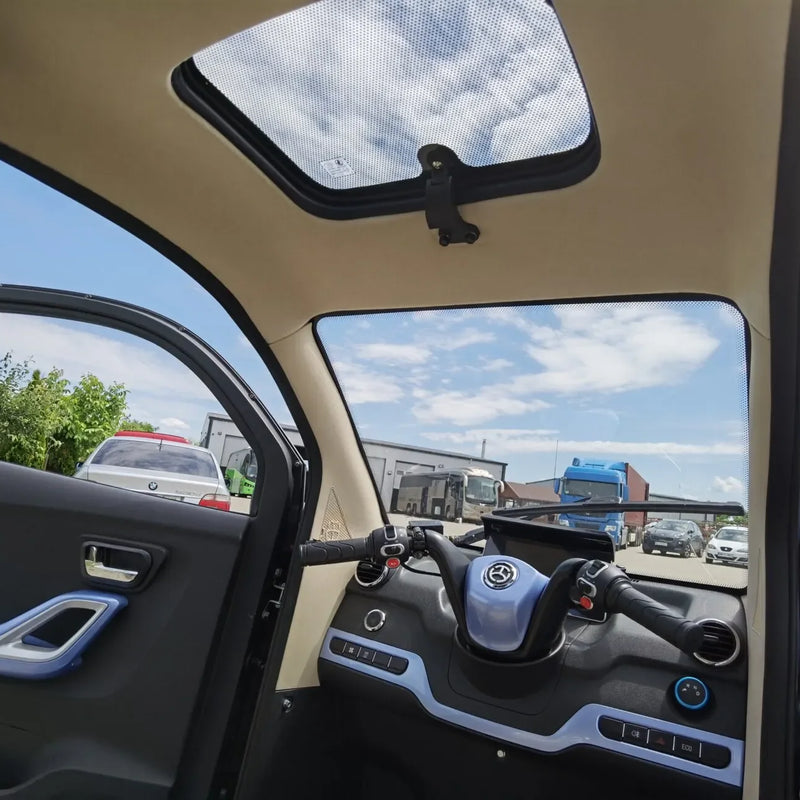 2025 Electric Tricycle Car L6e Two Seat Eec 3 Wheeler 1500w 45km/h Cabin Scooter