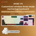 Ajazz AK35I V3/V4 MAX Tri-mode Wired Bluetooth Wireless Gaming Keyboard Gasket Full Key Hot Swap 104 Keys Customized Keyboard