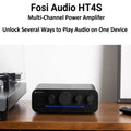 Fosi Audio HT4S Bluetooth 4.1 Home Sound Amplifier, Mini Desktop Amp with TPA3116 and Bass Treble Controls for Speaker Subwoofer