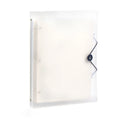 Transparent A4 Folder 3 Ring Binder with Buckle Closure Matte PP File Folder Document Organizer for School Office Stationery