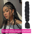 100g 24inch Jumbo Braiding Hair Synthetic Braiding Hair Braid in Hair Extensions Braids Hair for Twist for Daily Cosplay