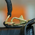 2026 high-end fashion retro crocodile leather women's bag multi-functional handbag for OL businesswoman Boston bag