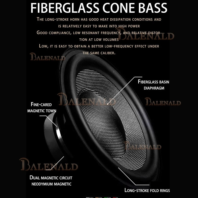 Balenald home theater system BA-12 dual 12-inch bass fever-grade hifi floor-standing three-way speaker audio home