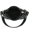Fashion Women's Sequin Decorated Hobo Bag Black/Silver for Parties Daily Outings Stylish Compact Trendy Evening Bag