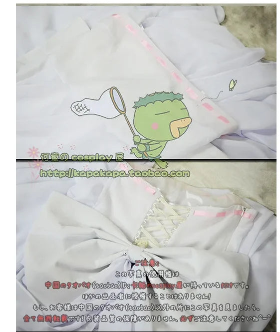 Hot Anime Elaine Cosplay Costume Party Lolita White Dress Custom-made Fit For You for Halloween Christmas