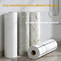 40 Waterproof Bathroom DIY Wall Decor Panel Self-Adhesive Marble Tile Living Room Background Wall Sticker Easy Install Wallpaper