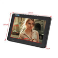 9 Inch Portable Slim TV Built-in 1500mAh Battery LCD Monitor for Vehicle Home Outdoor