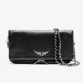 French-style exquisite one-shoulder women's bag, Spanish diamond chain fashion messenger bag, women's wing envelope bag