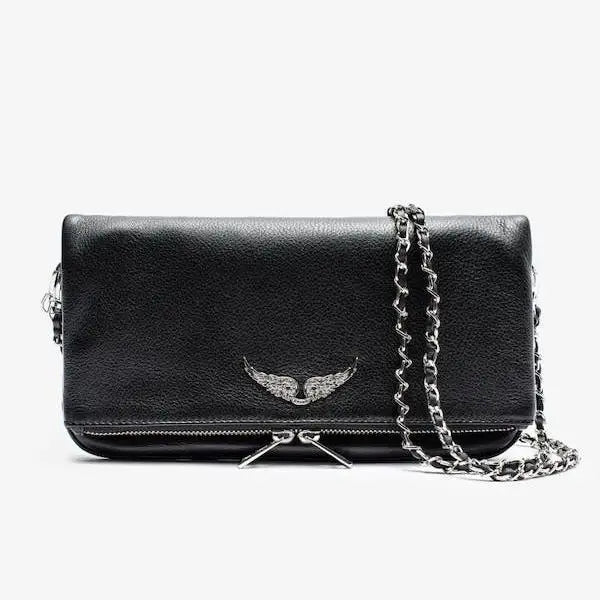 French-style exquisite one-shoulder women's bag, Spanish diamond chain fashion messenger bag, women's wing envelope bag