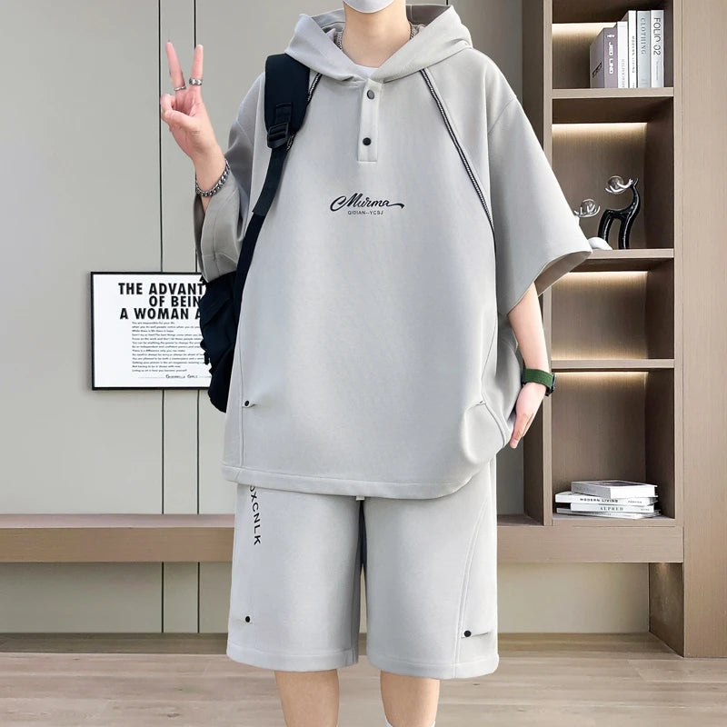 T Shirts + Shorts Summer Fashion Sportswear Men's Casual | SAMAG