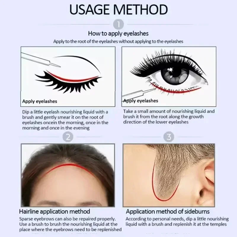 Fast Eyelash Growth Serum Eyebrow Hair Growth Anti Hairs Loss Product Prevent Baldness Fuller Thicker Lengthening Eyebrow Makeup