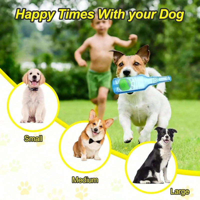 One Set Of Combination Blue Water Bottle Interactive Dog Toy Queaky Dog Toys For Aggressive Chewers For Toys For Boredom Keep Teeth Healthy Durable Material Run Vigorously