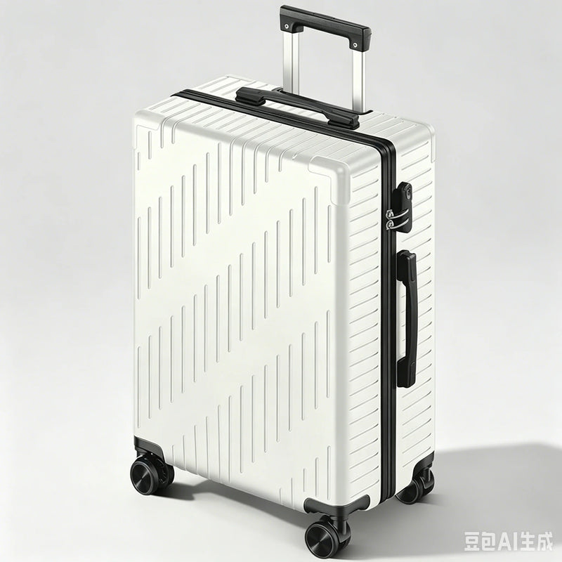 Large Capacity Aluminum Frame Luggage, 20/24 Inch Spinner Wheels Travel Suitcase, Sturdy & Durable for Men & Women