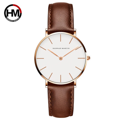 Stainless Steel Mesh Strap Women's Watch 36mm Silver Minimalist Dial Japanese Quartz Movement 6.9mm Slim Clock 3Bar | SAMAG